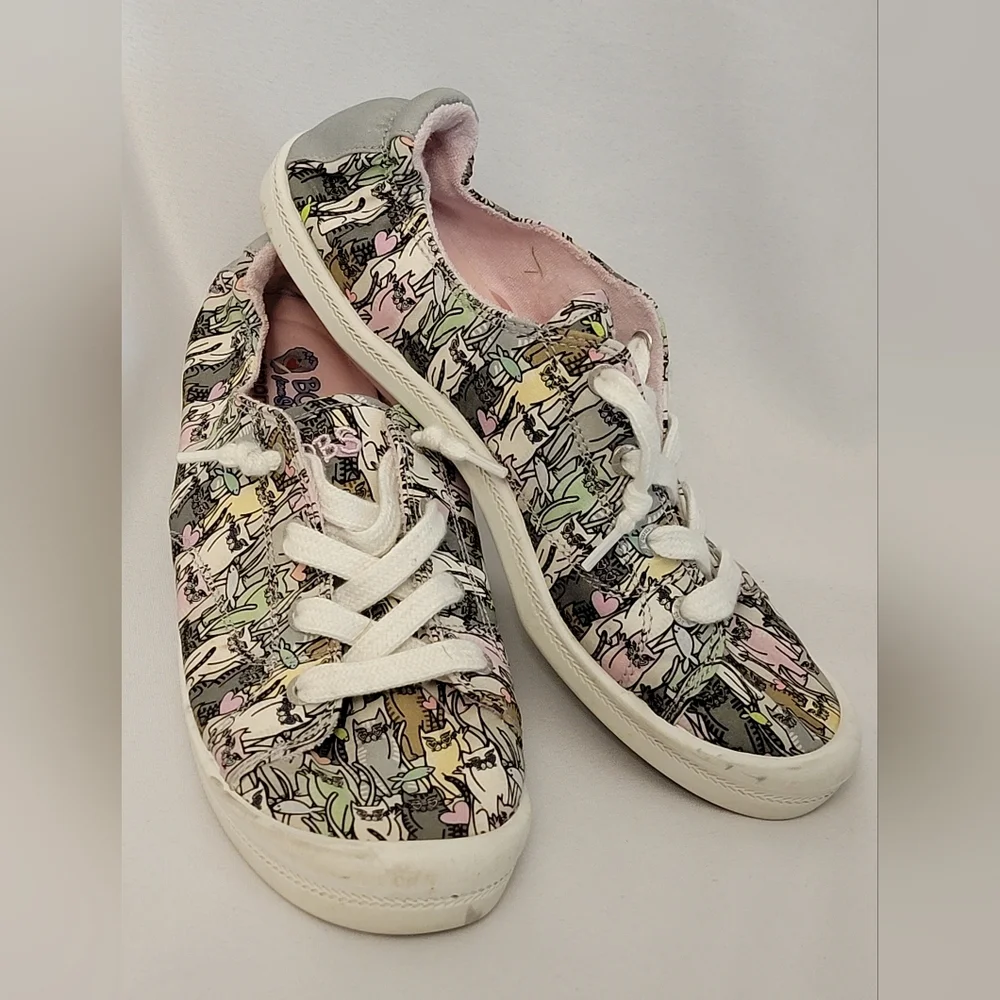 Bobs From Skechers Memory Foam Sneakers Cats Size 10 - Picture 3 of 11
